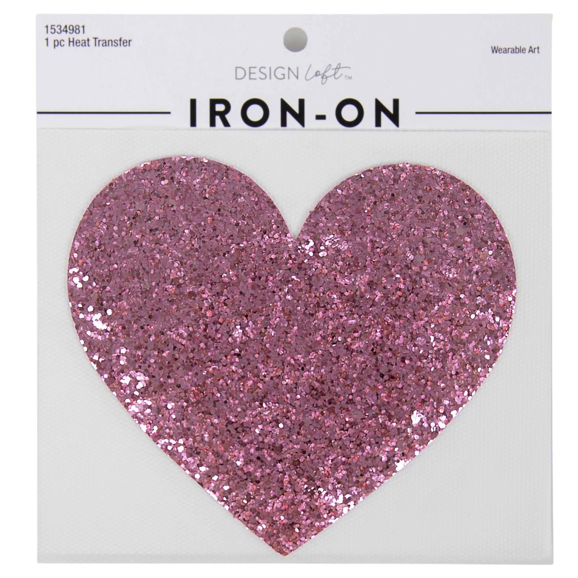 2 Rhinestone Heart Iron on Patch - Iron on Patches & Appliques - Crafts & Hobbies
