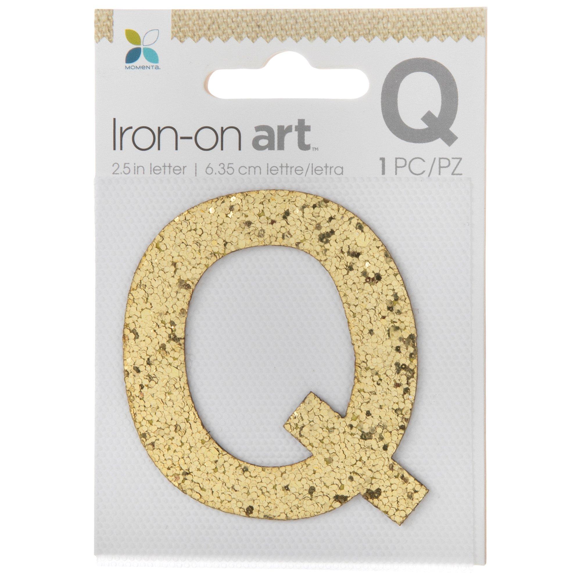 Gold Glitter Letter IronOn Applique Hobby Lobby 1536291