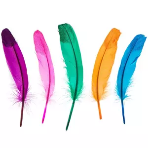 Hello Hobby Multicolor Feathers - Arts and Craft - 4.75 x 0.52 x 8.75 