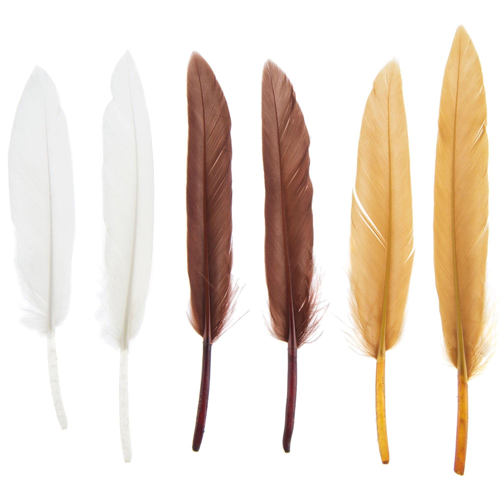 Natural Craft Supplies Short Brown Feathers Millinery Supplies