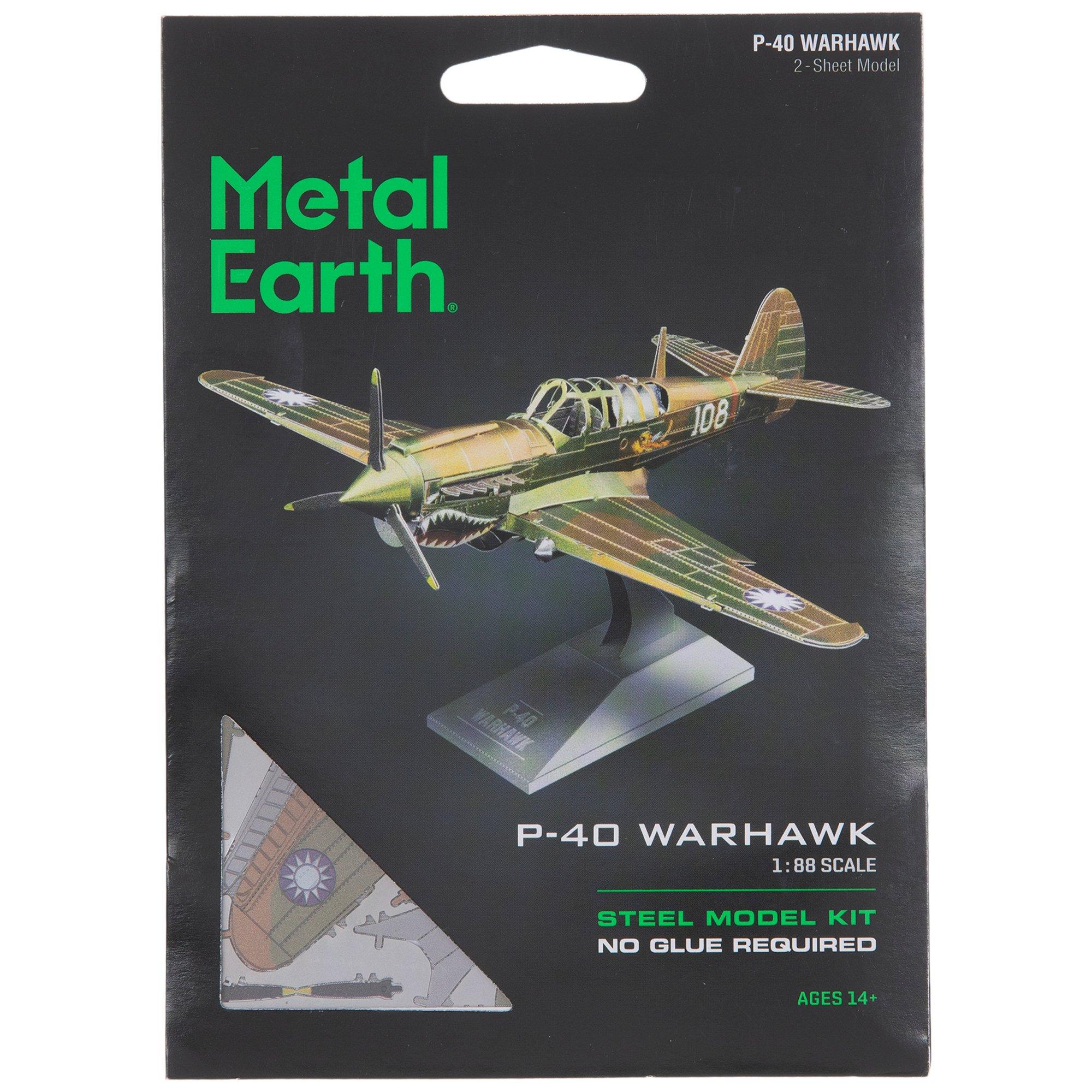 P40 Warhawk Metal Earth 3D Model Kit Hobby Lobby 1539600