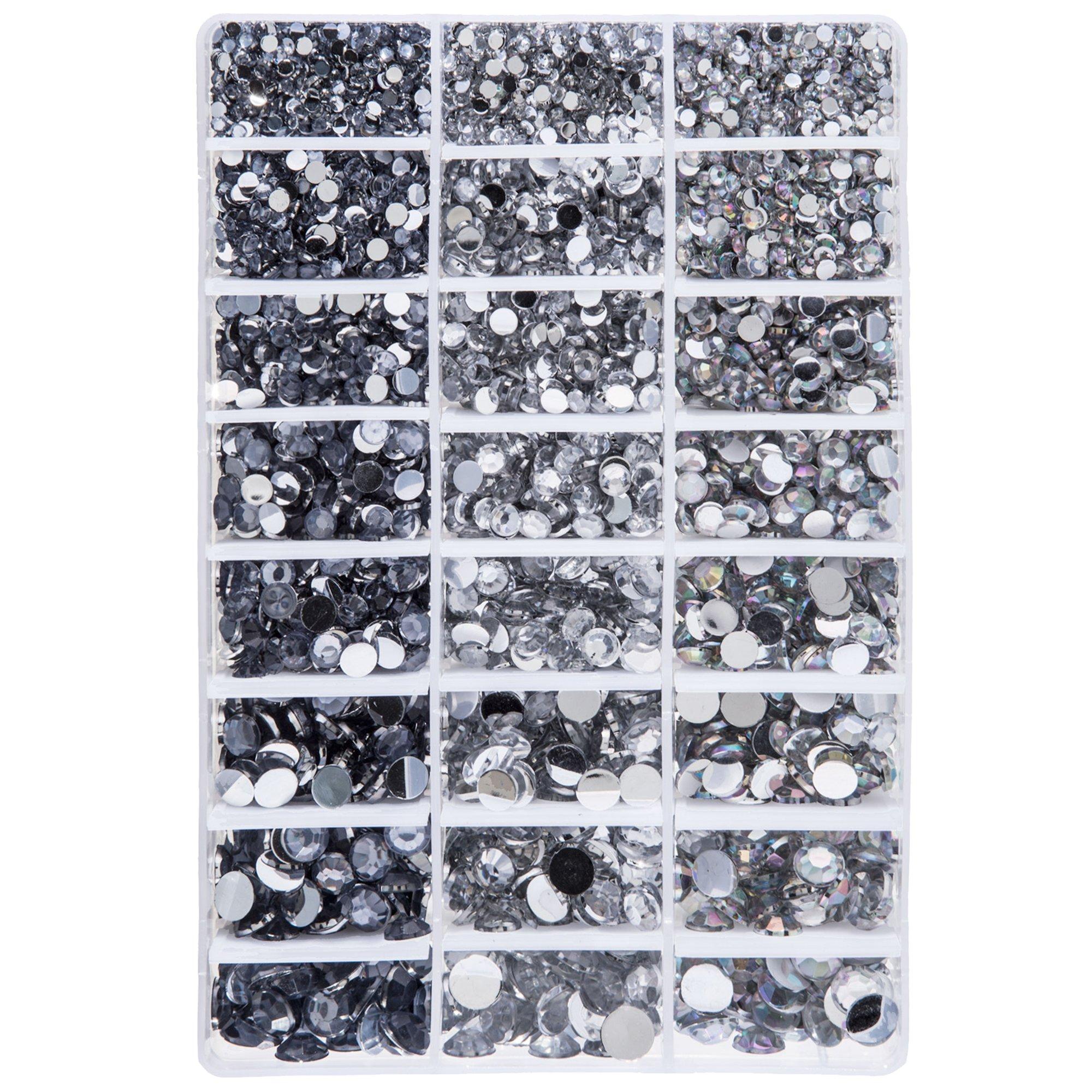 Crystal, AB & Black Stone Mix Hobby Lobby 1544220
