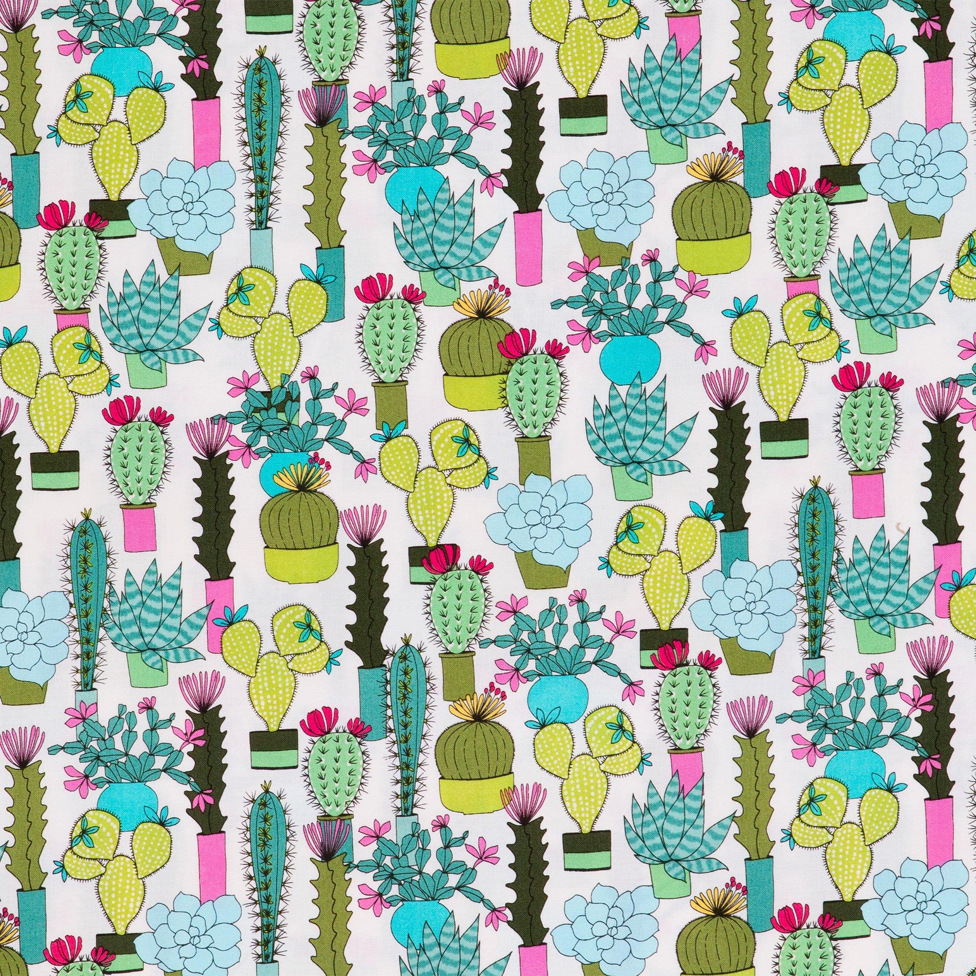 Botanical Succulents Cotton Calico Fabric | Hobby Lobby | 1544907