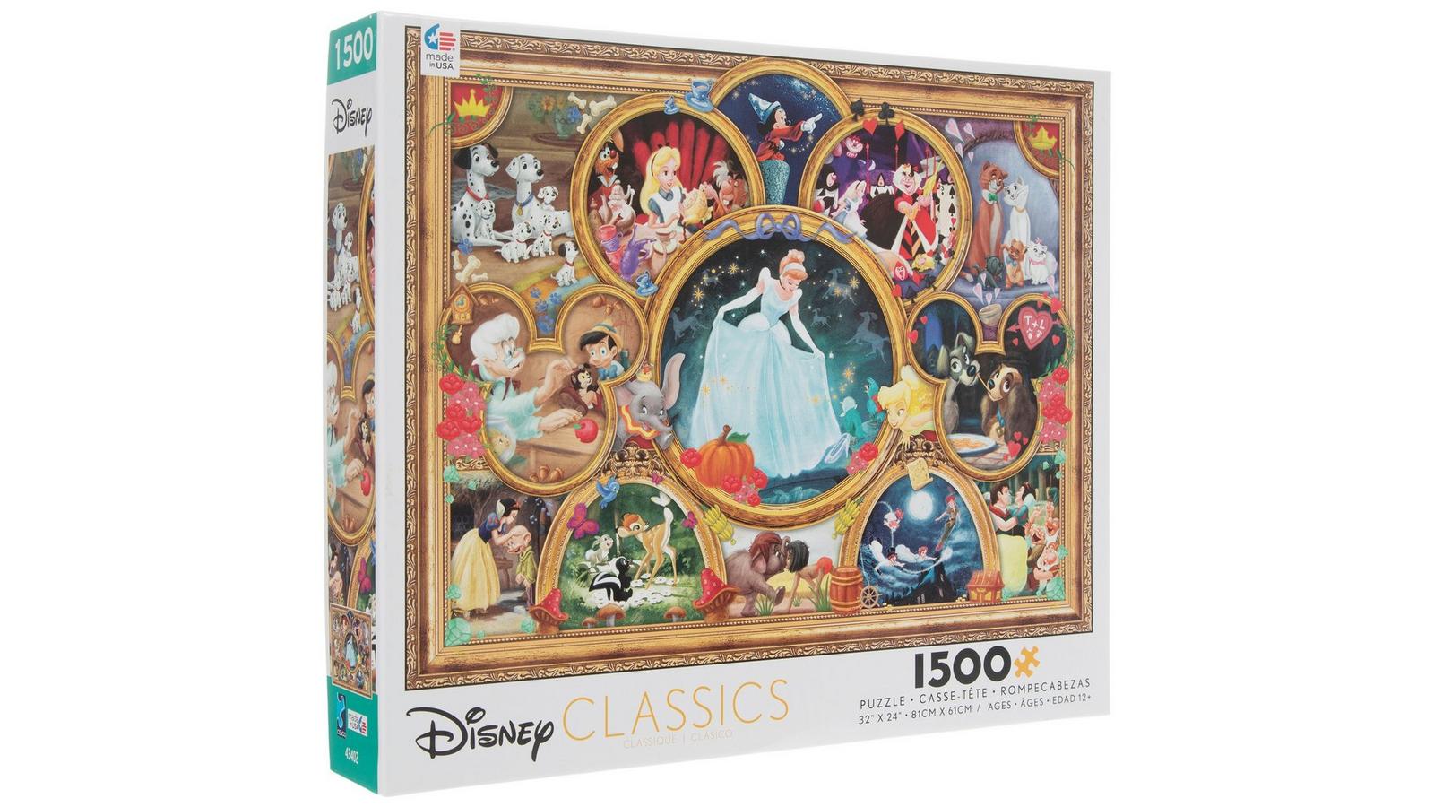 ディズニークラシック パズル (1500ピース) New Disney Classics jigsaw puzzle 1500 pieces Ages 12 and up