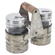 Galvanized Metal Salt & Pepper Shakers