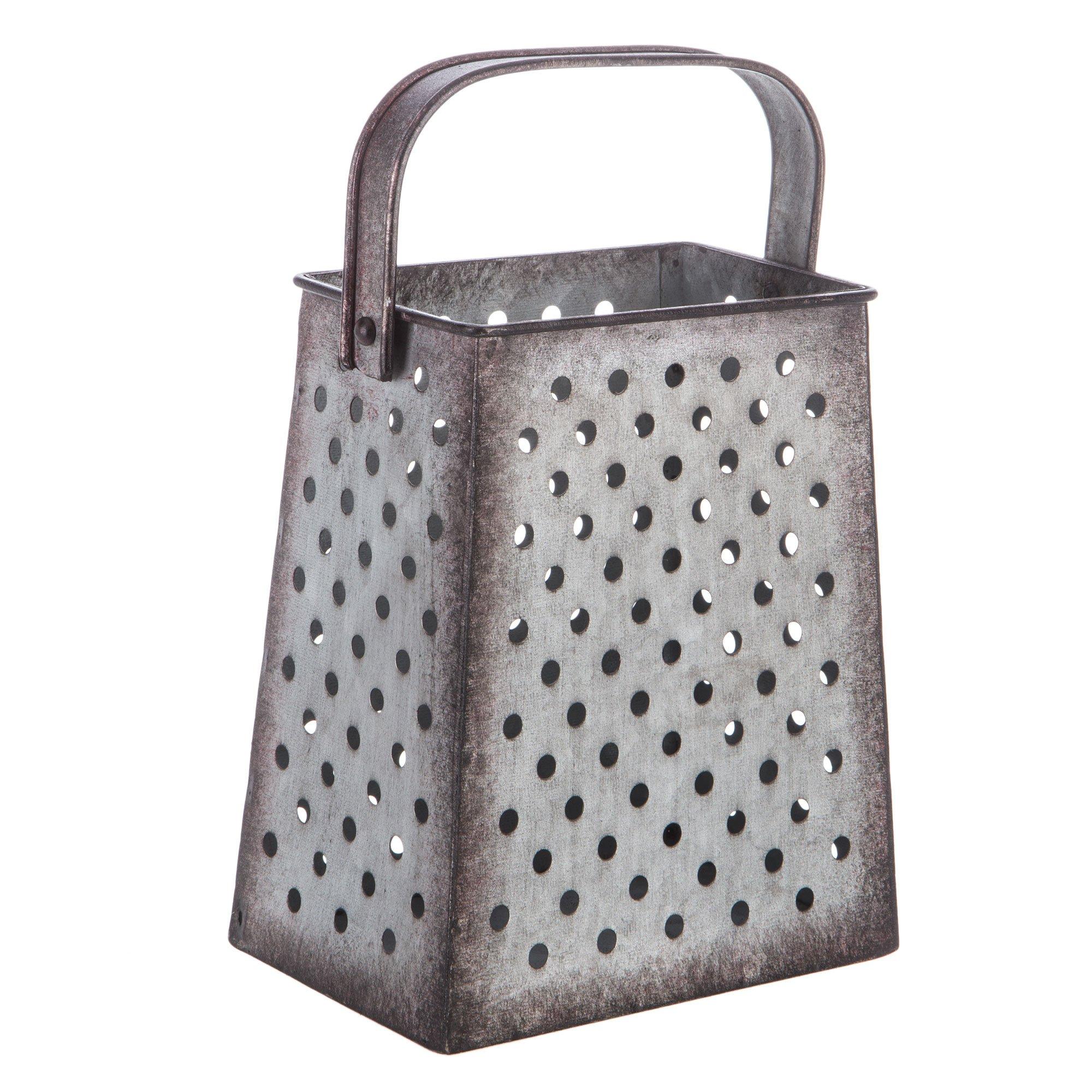 Galvanized Metal Cheese Grater Wall Decor