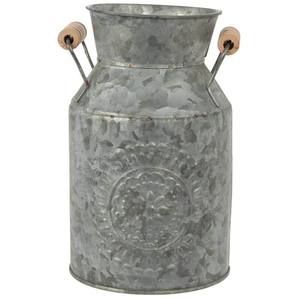 Embossed Galvanized Metal Milk Can