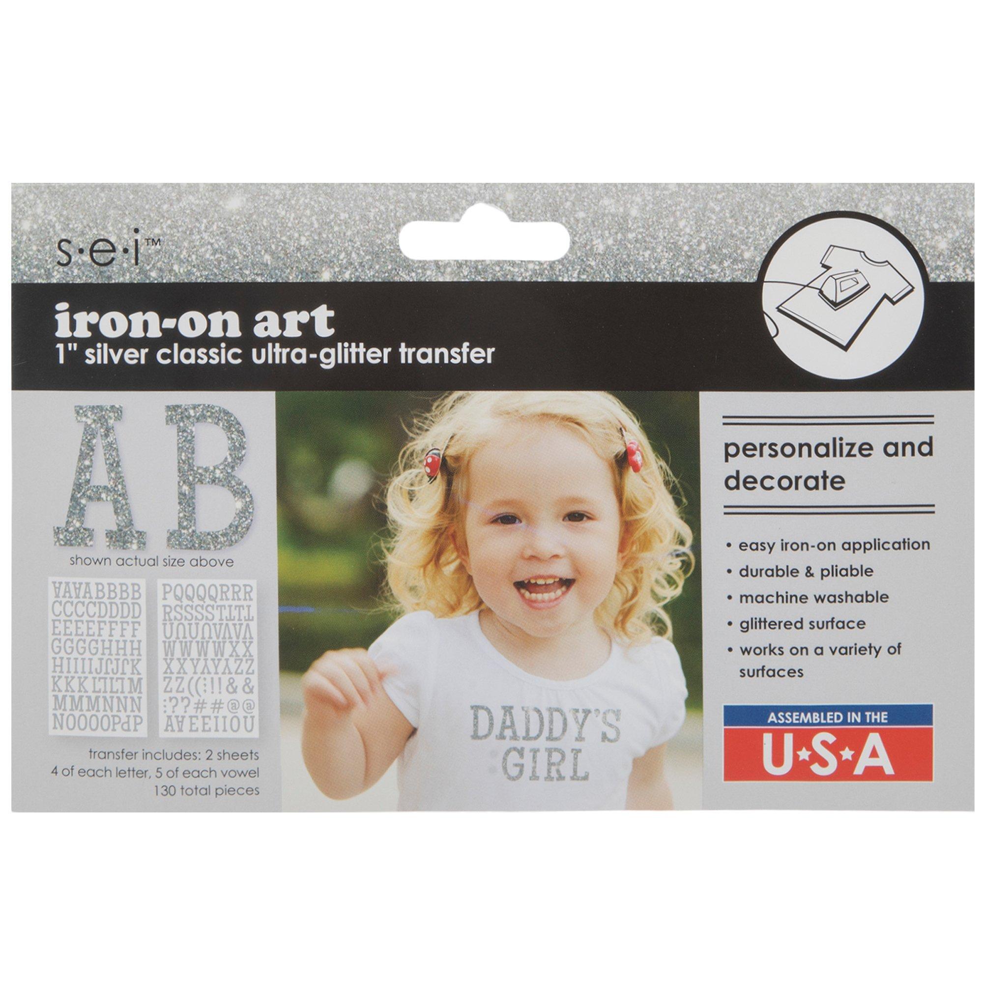 Glitter Alphabet IronOn Transfers Hobby Lobby 1550748