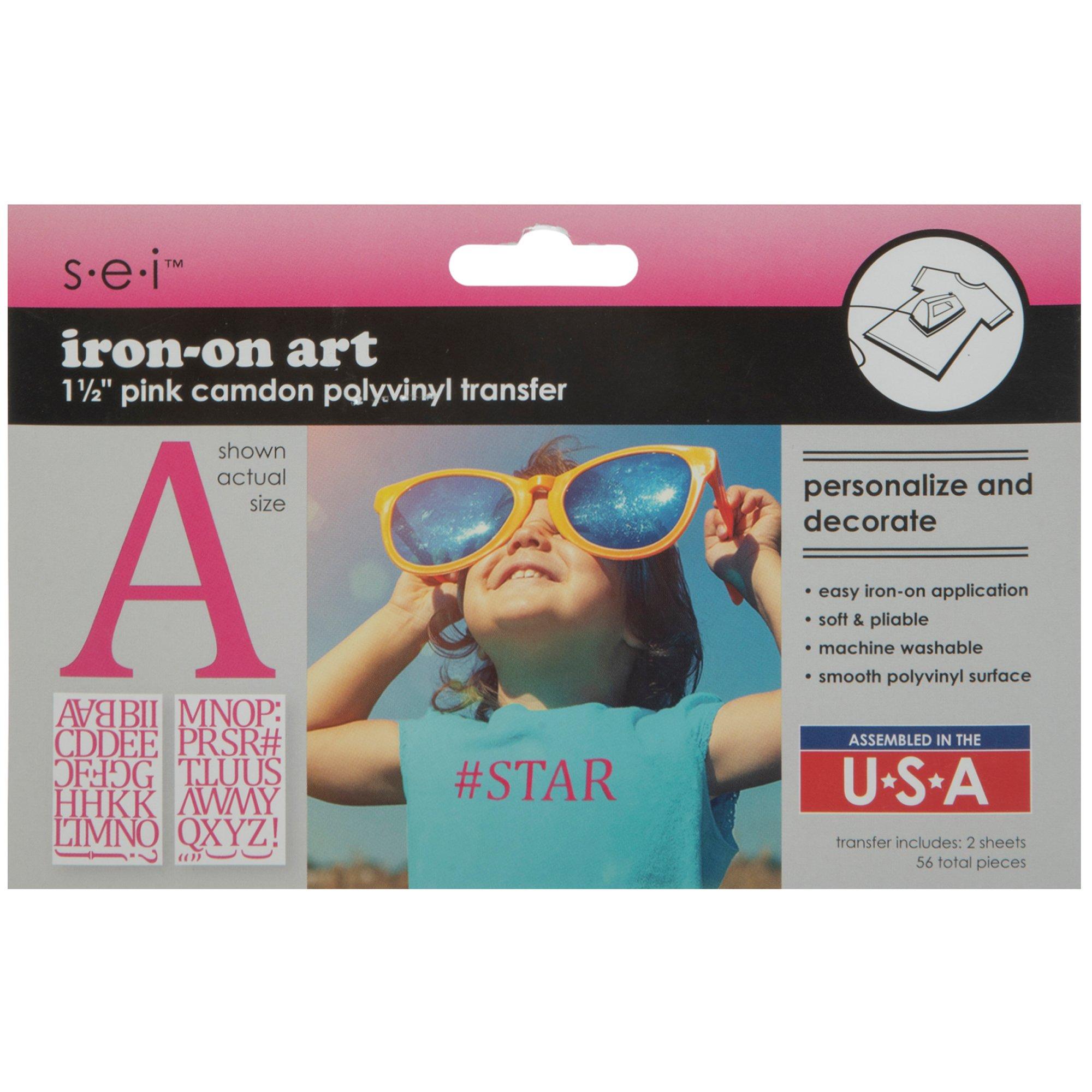 Camdon Polyvinyl Alphabet Iron-On Transfers