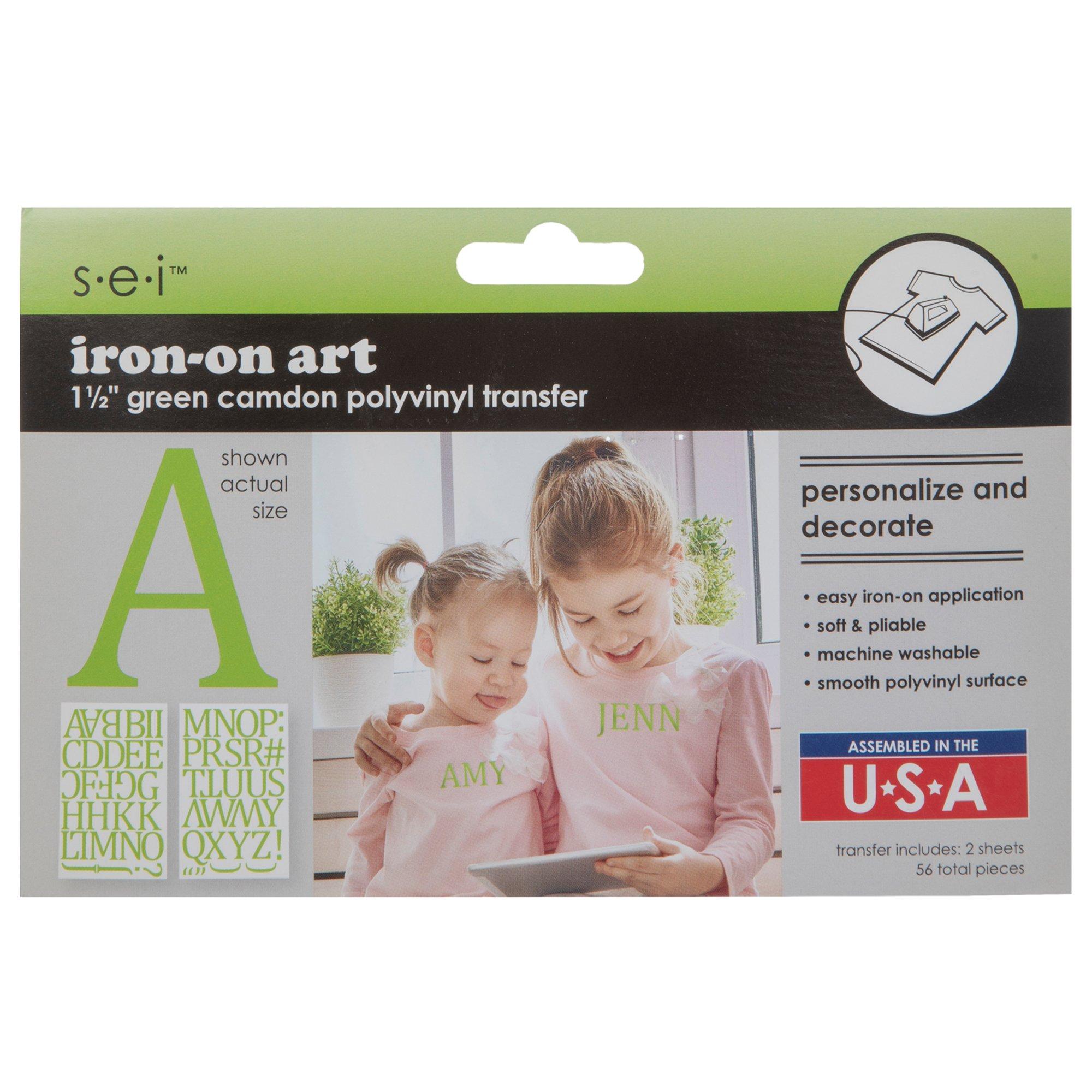 Camdon Polyvinyl Alphabet Iron-On Transfers | Hobby Lobby | 1550839