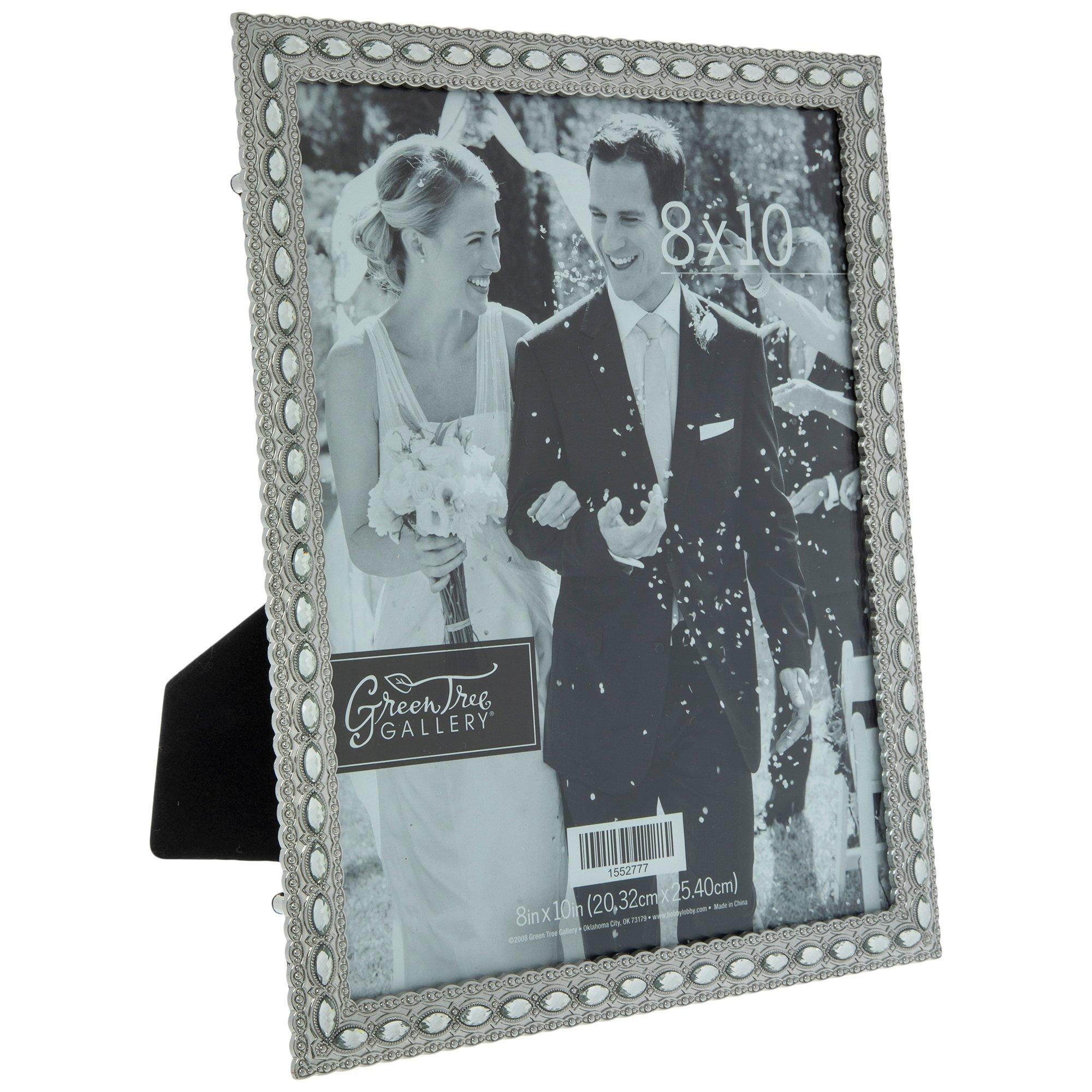 Silver Rhinestone Metal Frame 8" x 10" Hobby Lobby 1552777