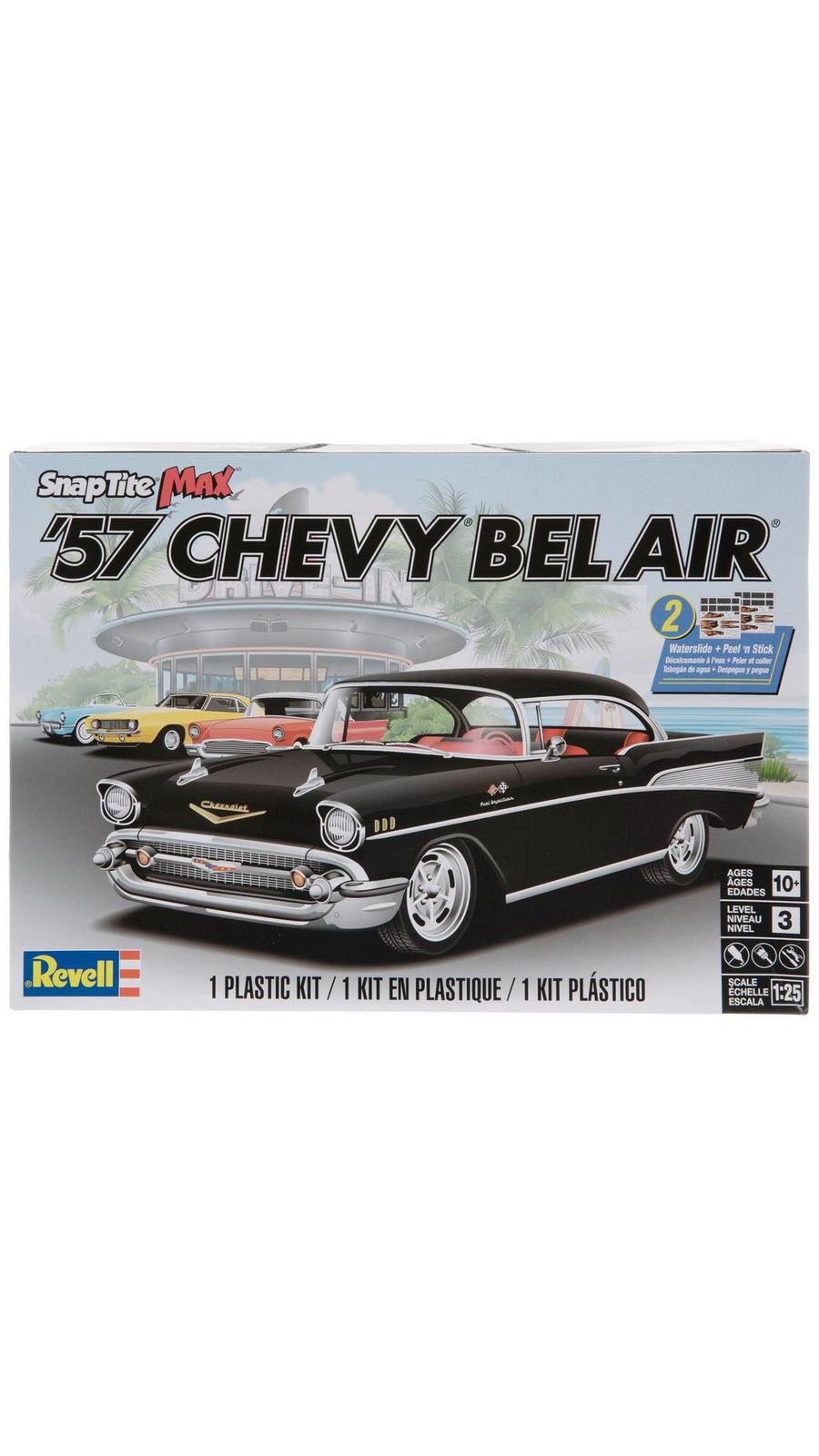 '57 CHEVY プラモデルキッド Revell Motorworks 57 Chevy 1/24 scale model kit open box complete
