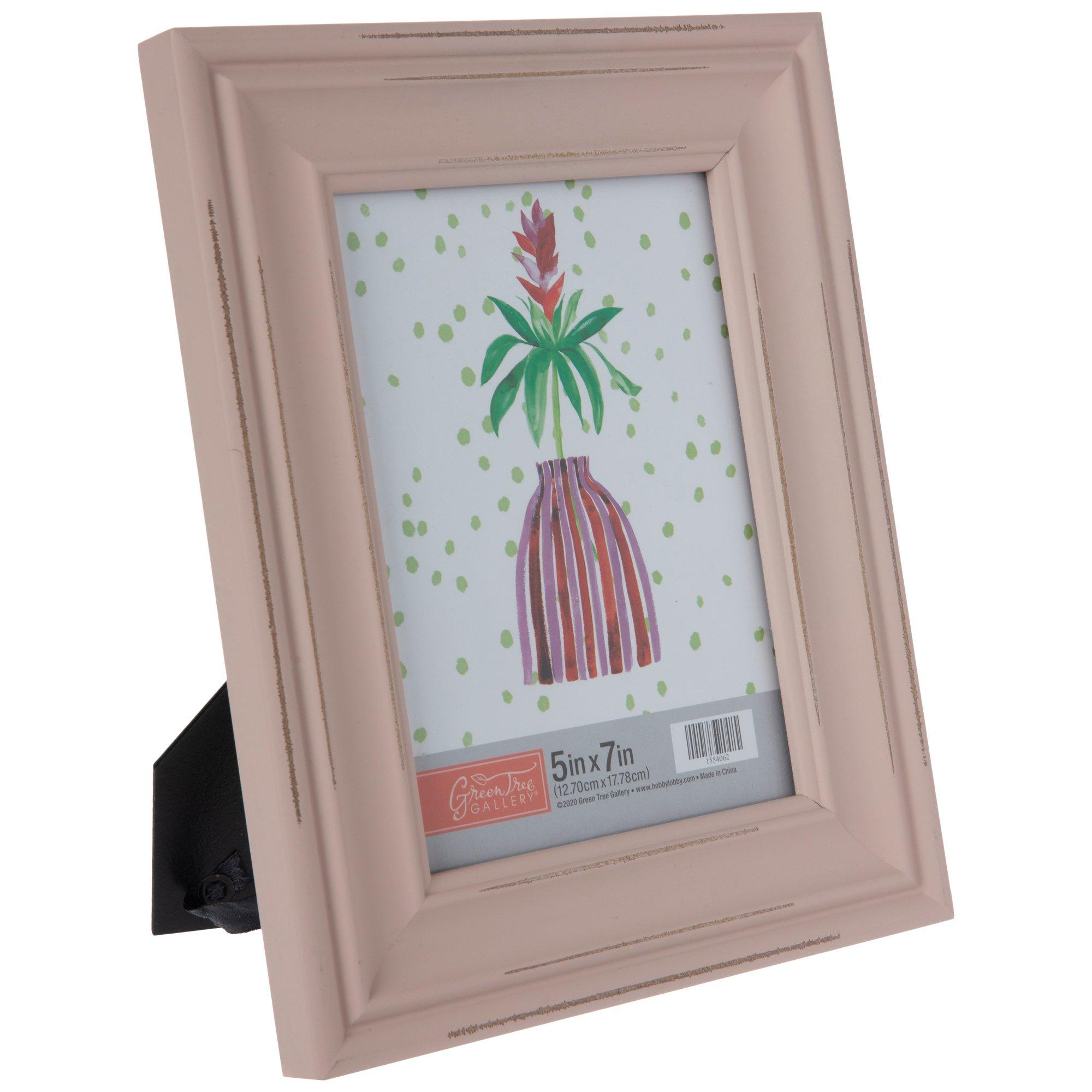 Pink Distressed Wood Frame