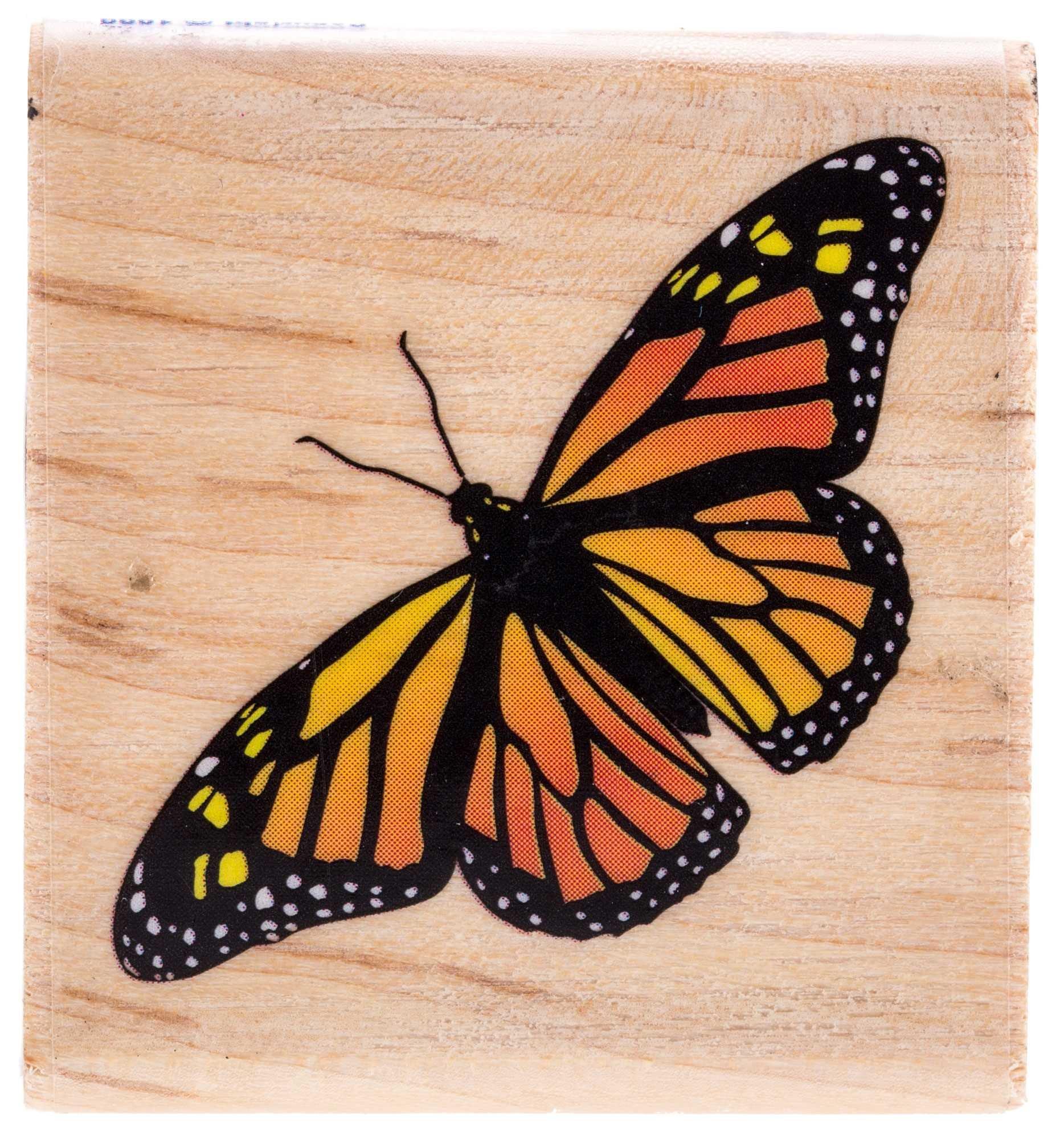 Small Monarch Butterfly Rubber Stamp Hobby Lobby 155432