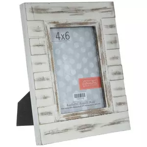Mainstays 4x6 Etched Leaves Wood Decorative Tabletop Picture Frame