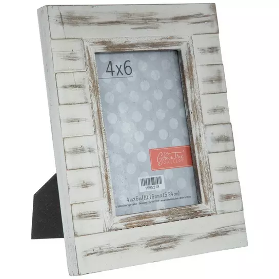 WHITE RESIN PHOTO FRAME - 6.5 x 8 – Pine and Spruce