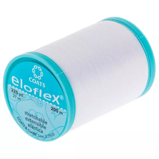 White - Eloflex Stretch Thread 225yd - Coats