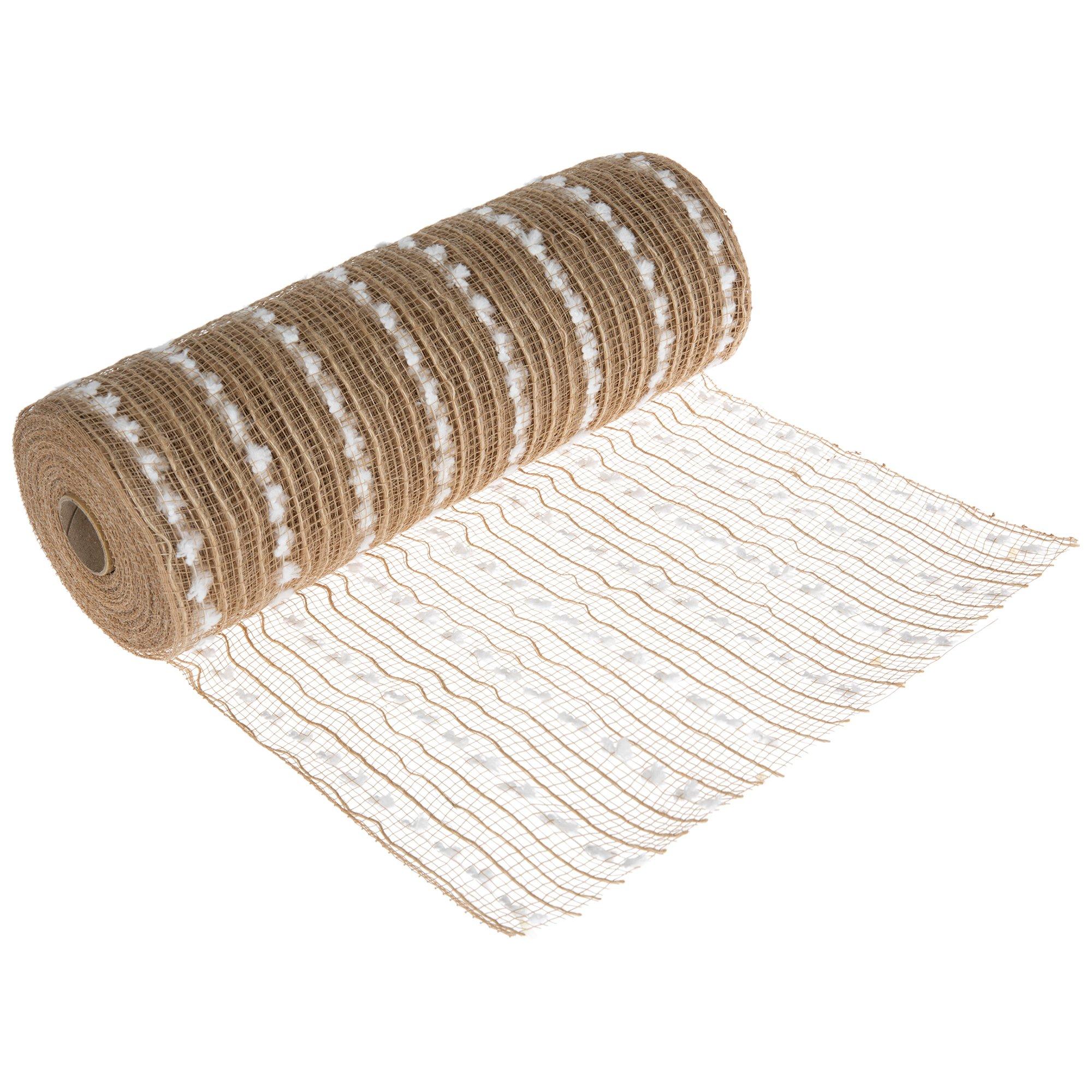 2.5 Jute Expandable Netting Ribbon: Natural - 10Yds