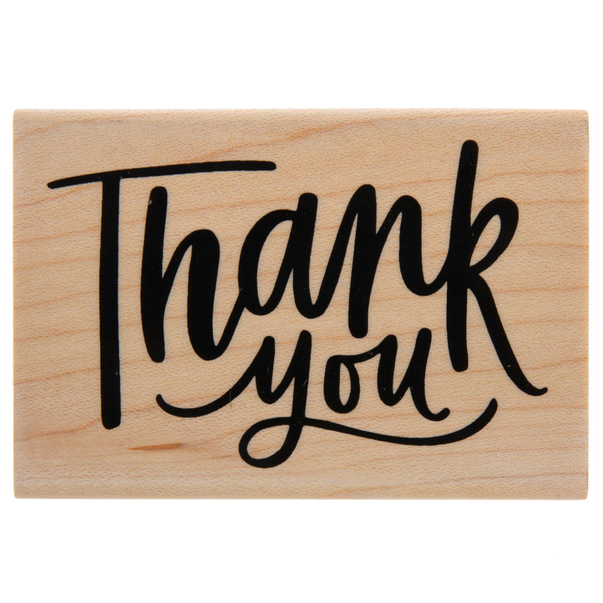 全国どこでも送料無料！ Thank You Rubber Stamp | Hobby Lobby | 1559780 文房具・ステーショナリー