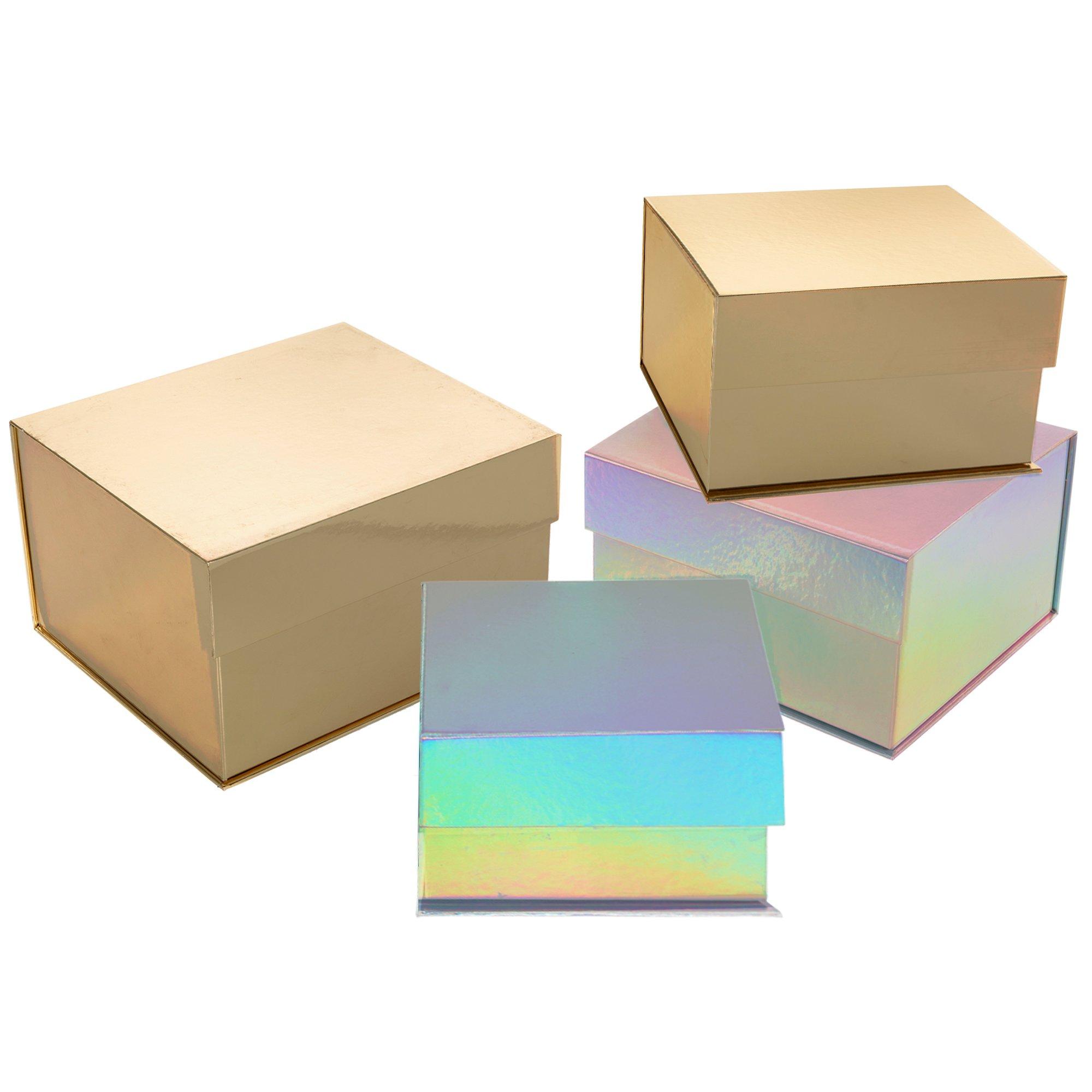 Gold & Iridescent Nested Box Set Hobby Lobby 1560507