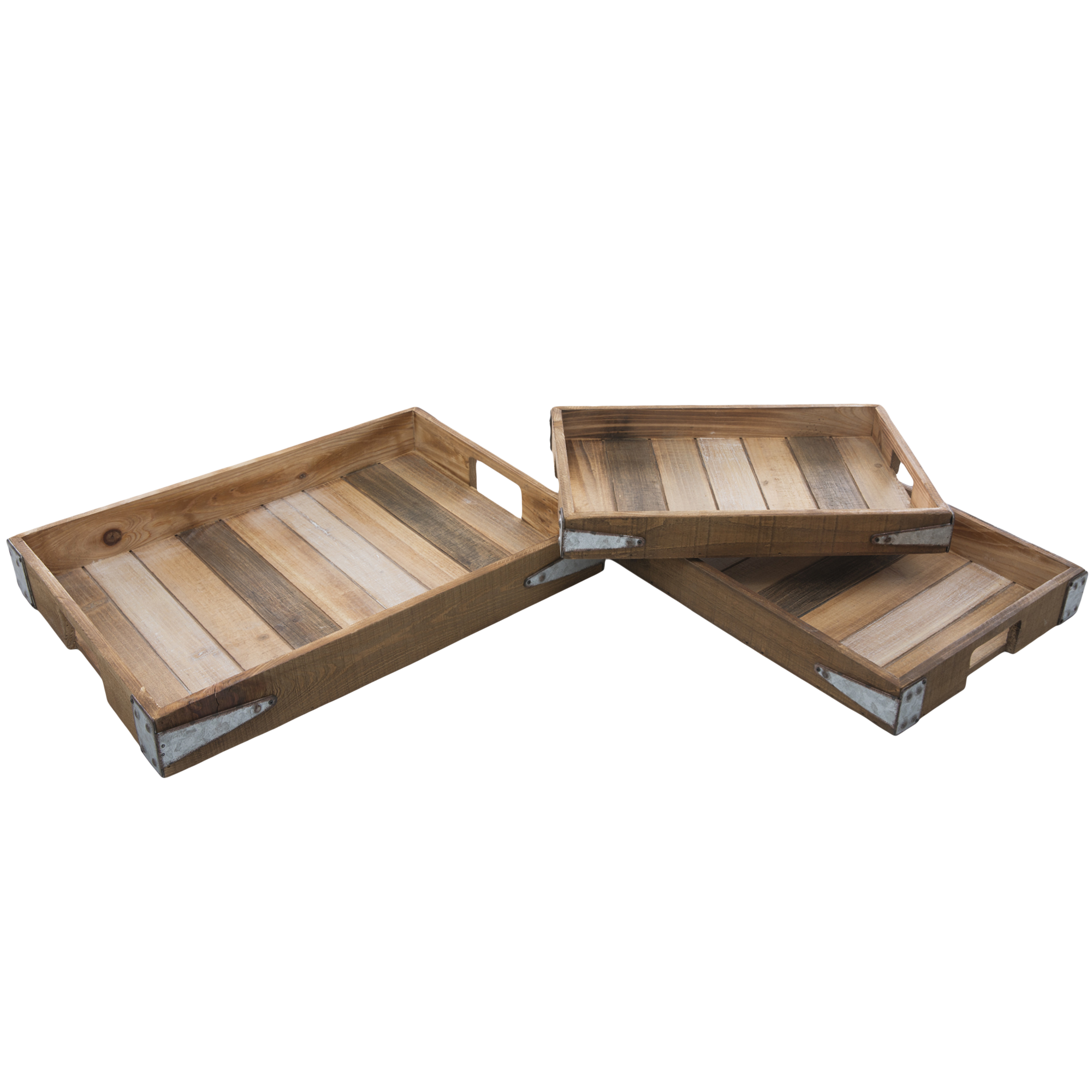Slatted Wood Tray Set Hobby Lobby 1562883