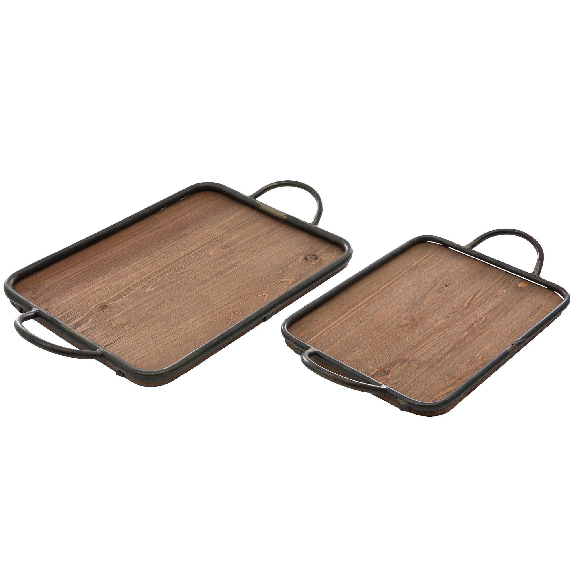 Farmhouse Wood Tray Set Hobby Lobby 1562891