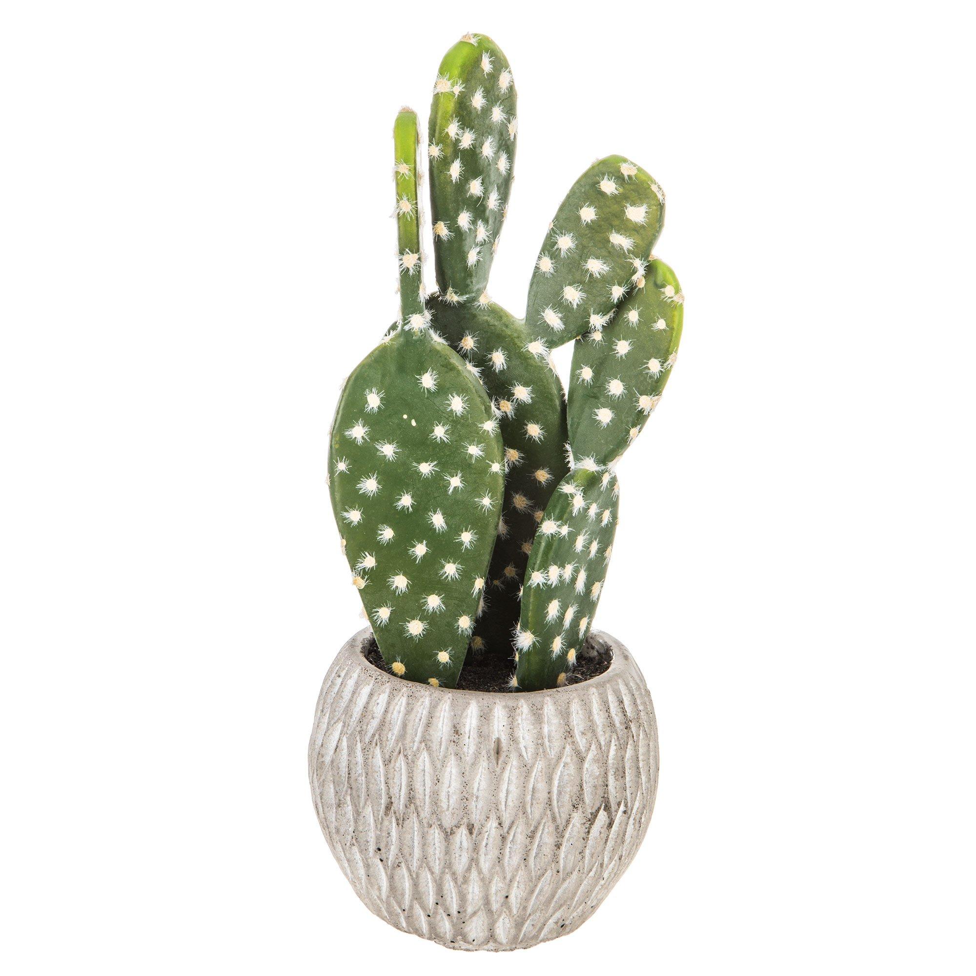 Nearly Natural 4845 Decorative Cactus Garden With Cement Planter 