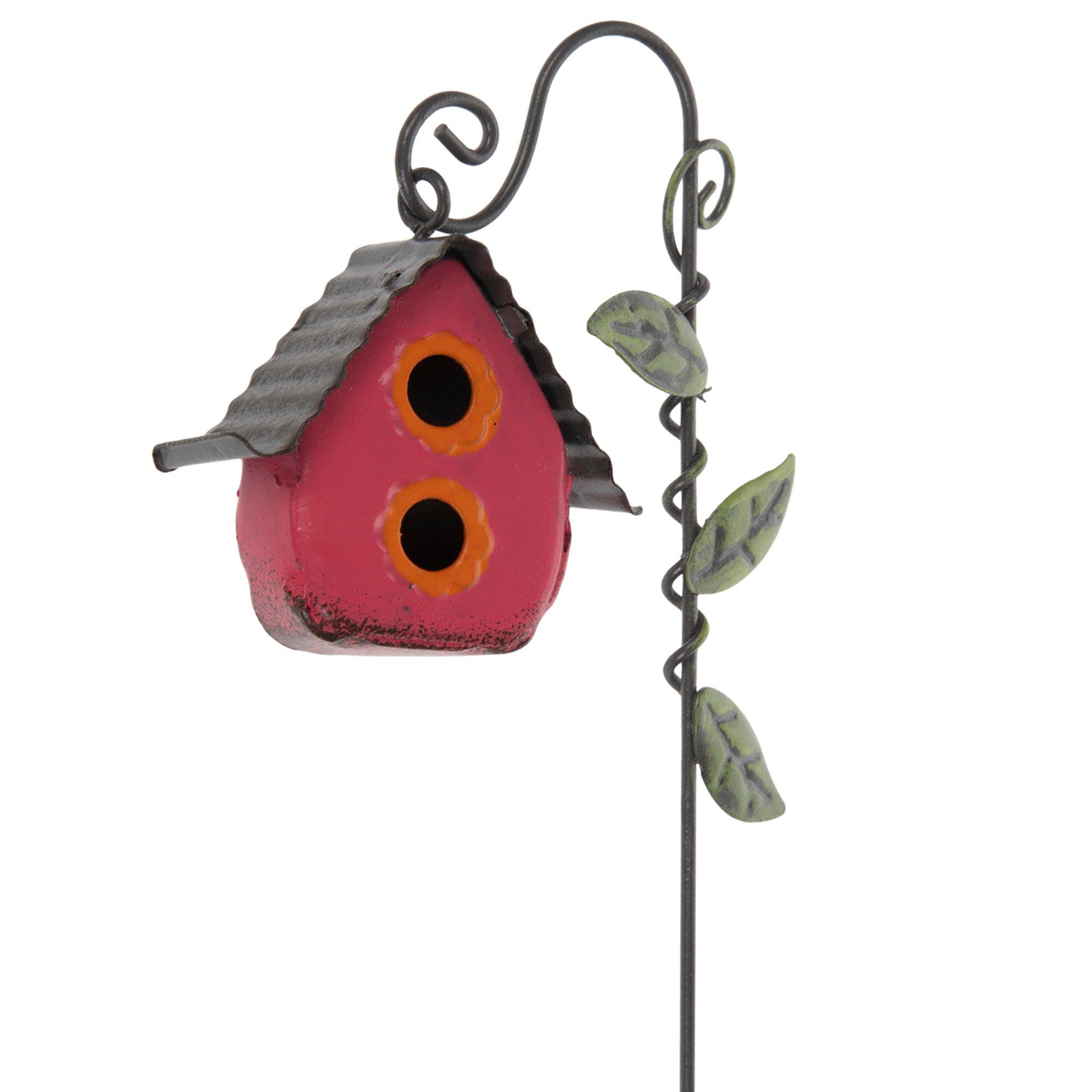 Pink Metal Birdhouse Pick Hobby Lobby 1568161