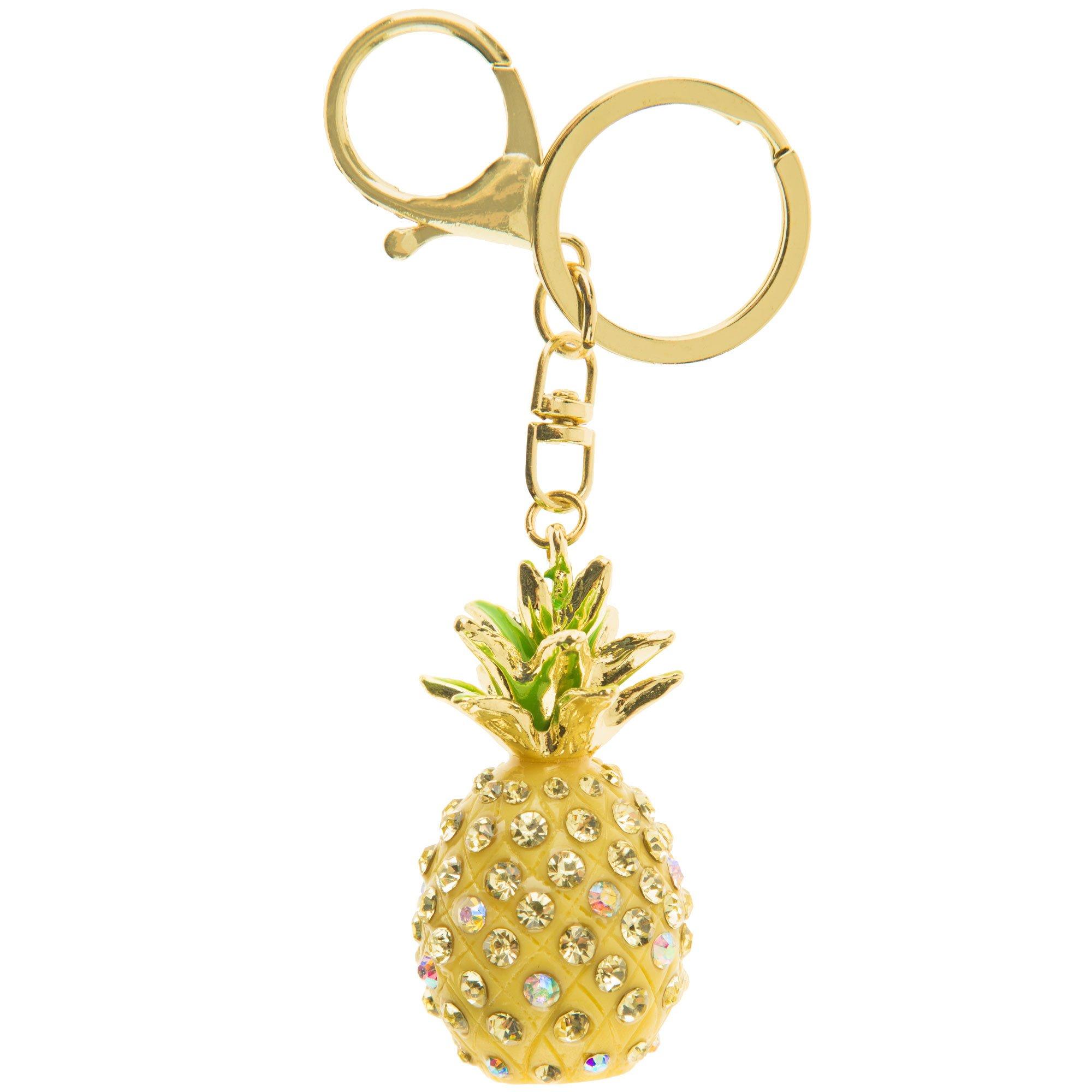 Mini KEY FOB- Pineapple Key Chain- Keychain Holder- Womens Key