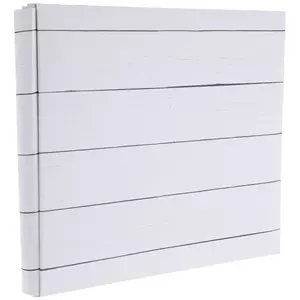 WHITE Large 13x13 Fine Leather Bound Scrapbook Album by Graphic