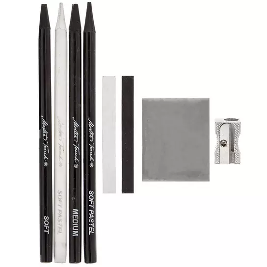 Pitt Monochrome Set of 12 pencils charcoal eraser pastel - Anderson Ranch  ArtWorks Store