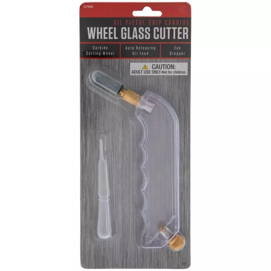 Perfect Score Professional Heavy Duty Glass Cutting Tool Kit - Include: Professional Heavy Duty Pistol Grip Glass Cutter, Metal Handle Glass Cutter