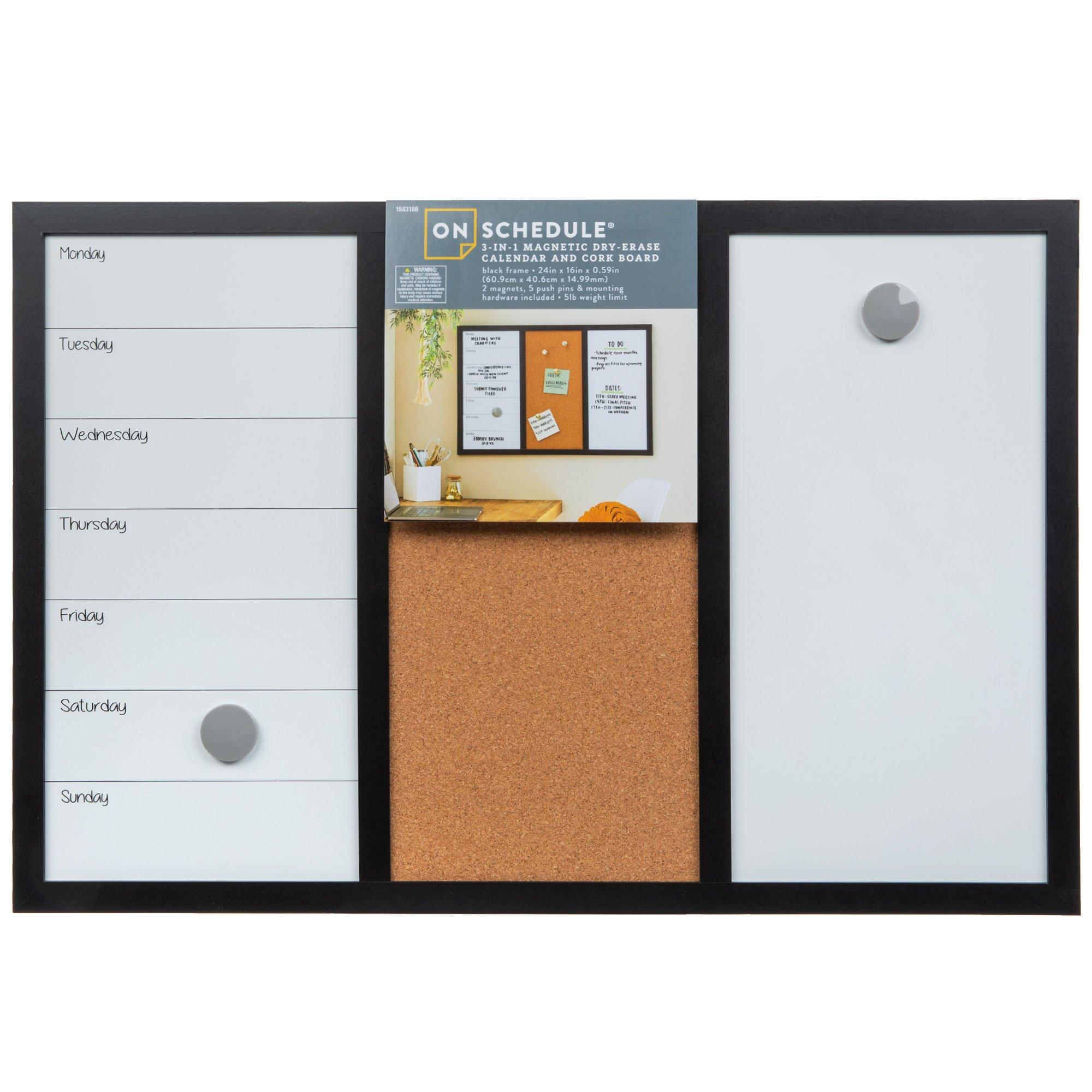 3In1 Dry Erase Calendar & Corkboard Hobby Lobby 1583186