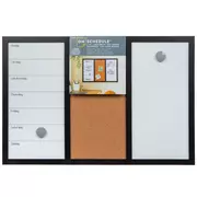 3-In-1 Magnetic Dry Erase Calendar & Corkboard