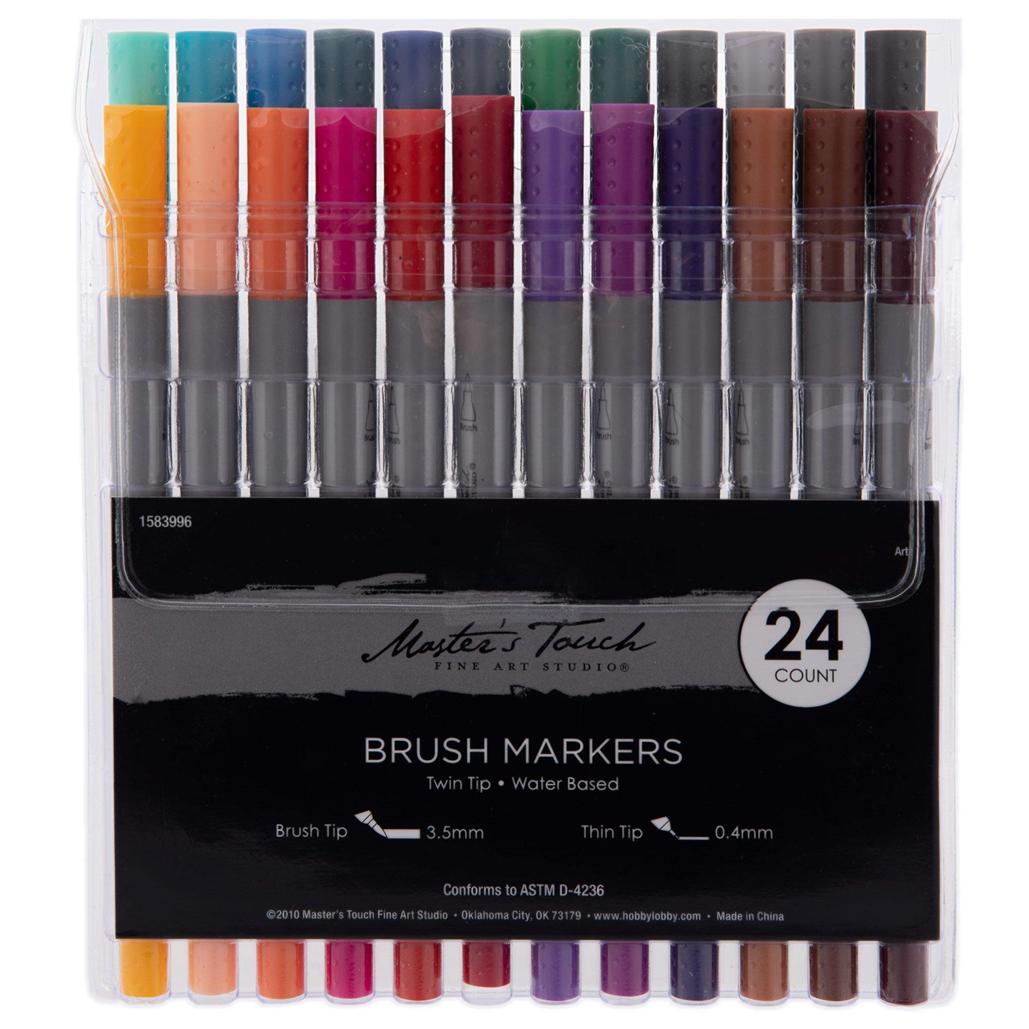 Master's Touch Twin Tip Brush Markers Hobby Lobby 1583996