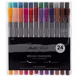 Master's Touch Twin Tip Brush Markers