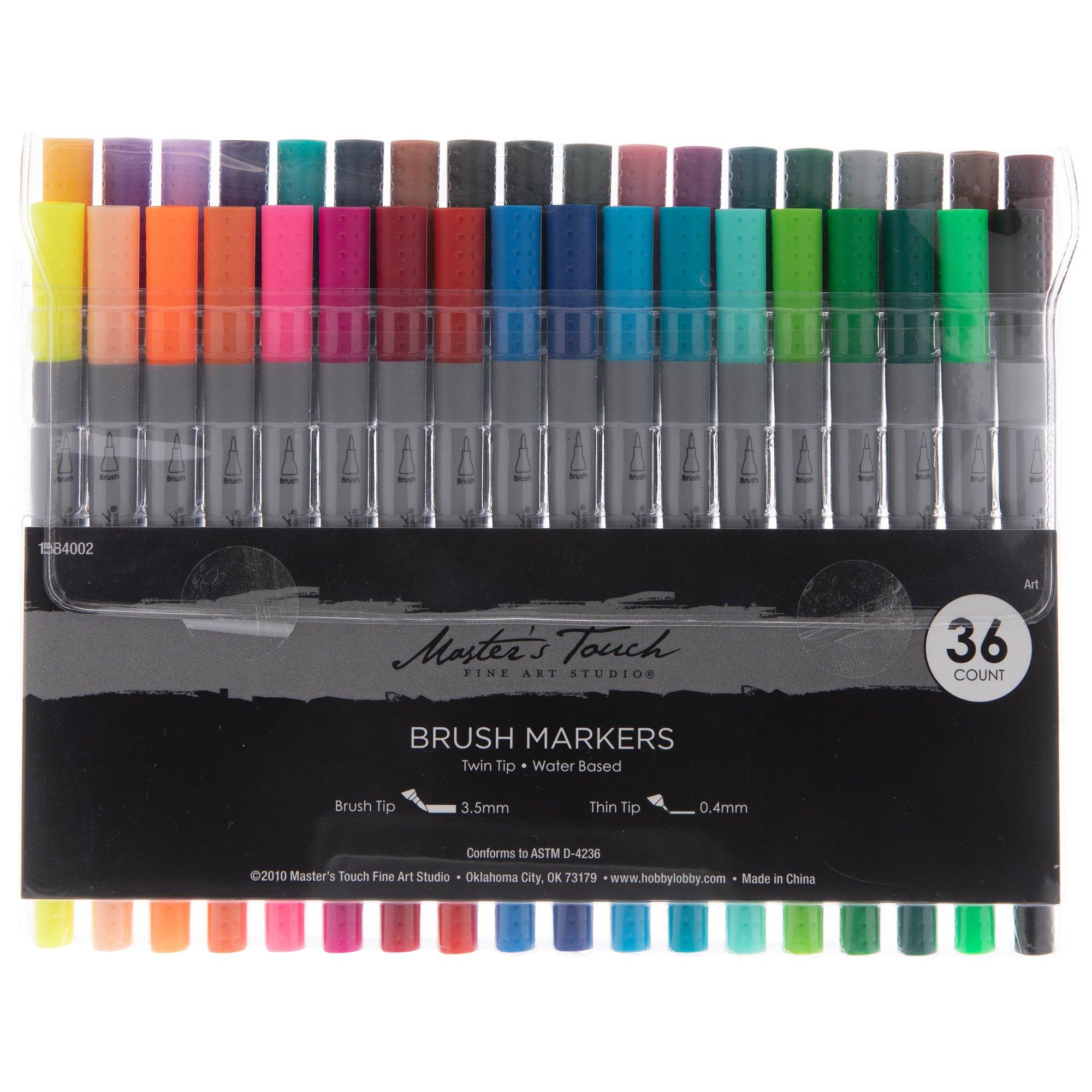 Master's Touch Twin Tip Brush Markers, Hobby Lobby