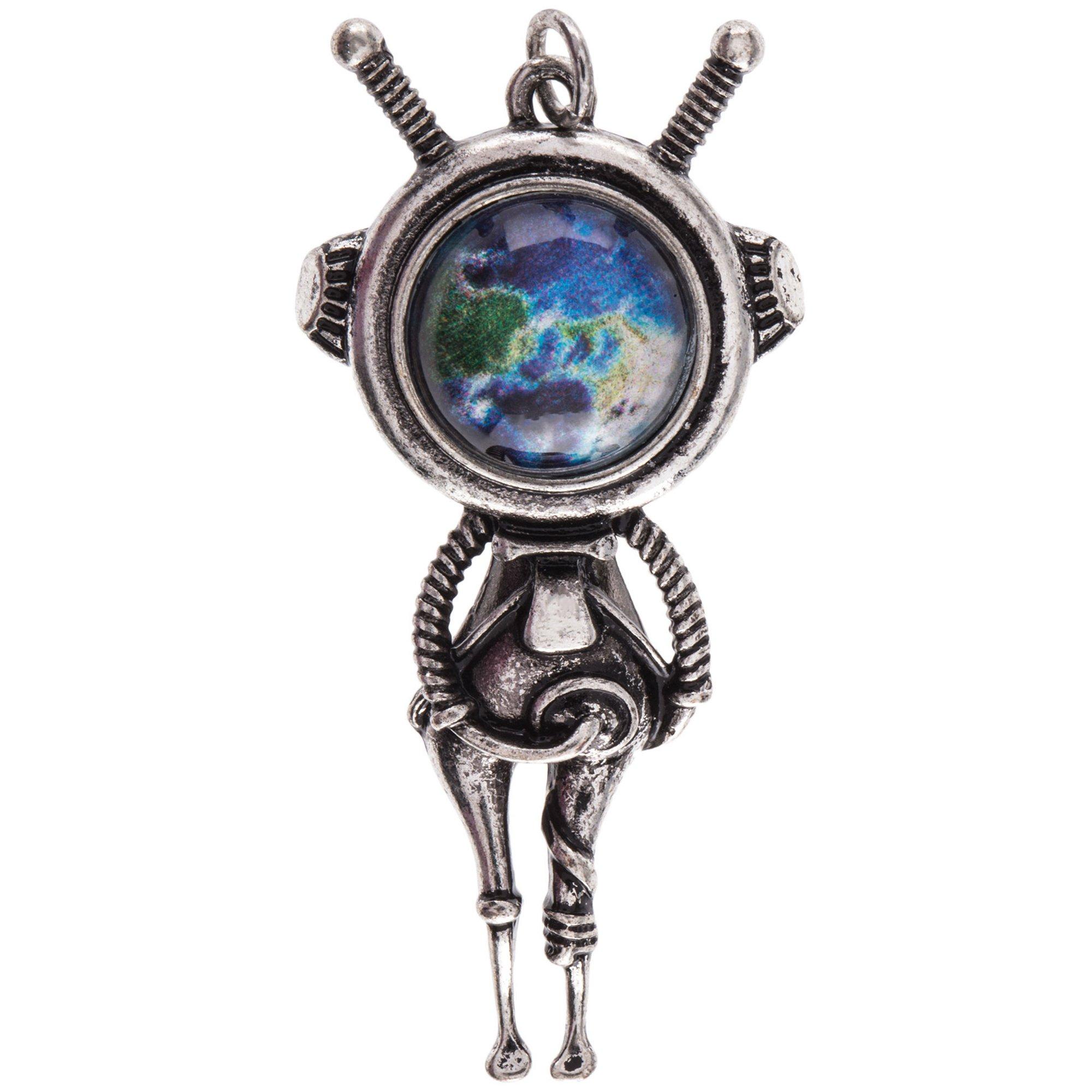 Robot Pendant Necklace Astronaut Alien Charm Necklaces For Women