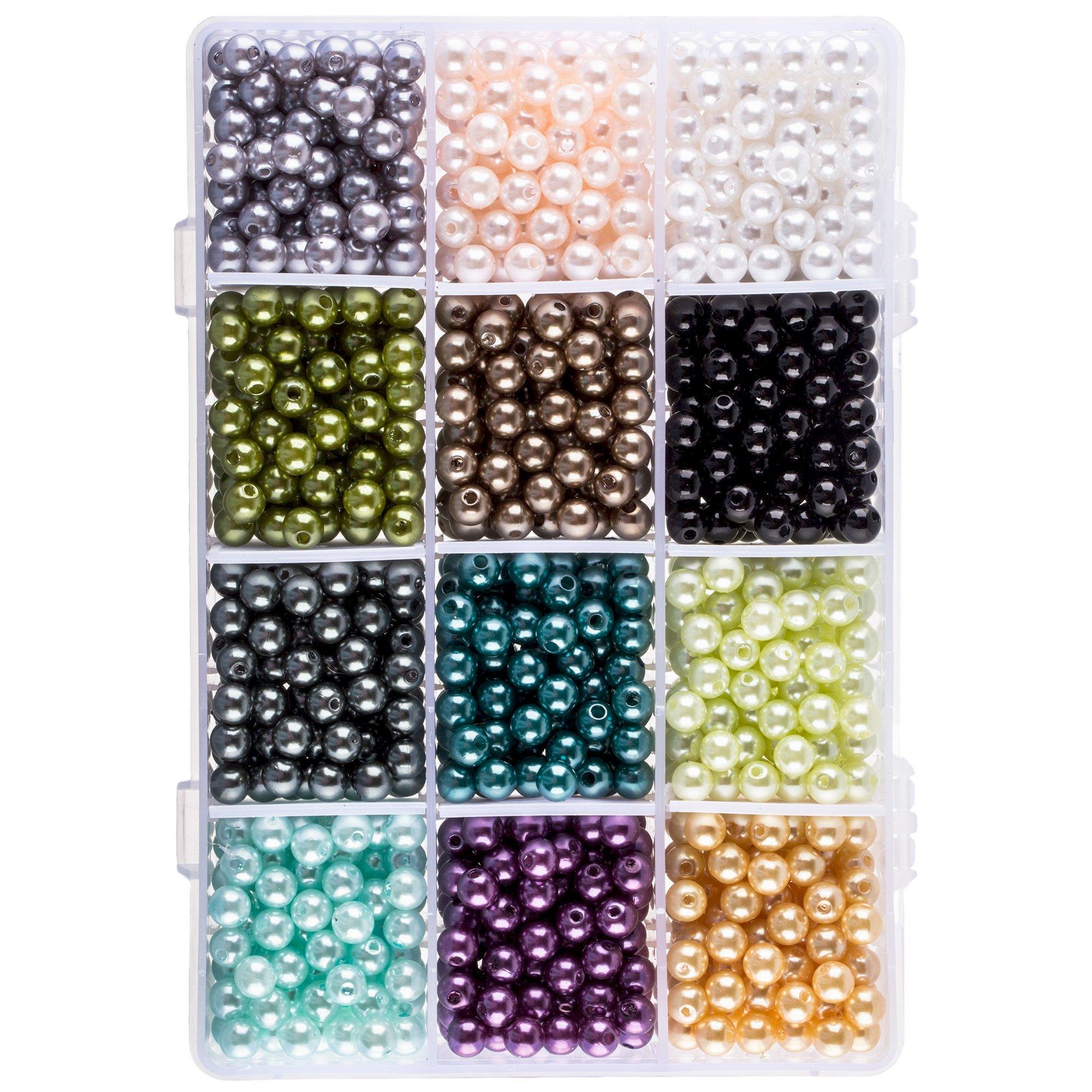 Light Mix of Pastel Pearlized Seed Beads