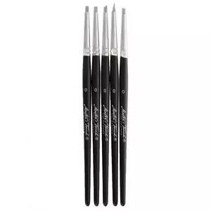 Synthetic Detail Paint Brushes - 11 Piece Set