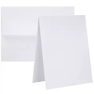 White Photo Frame Cards & Envelopes - A7, Hobby Lobby