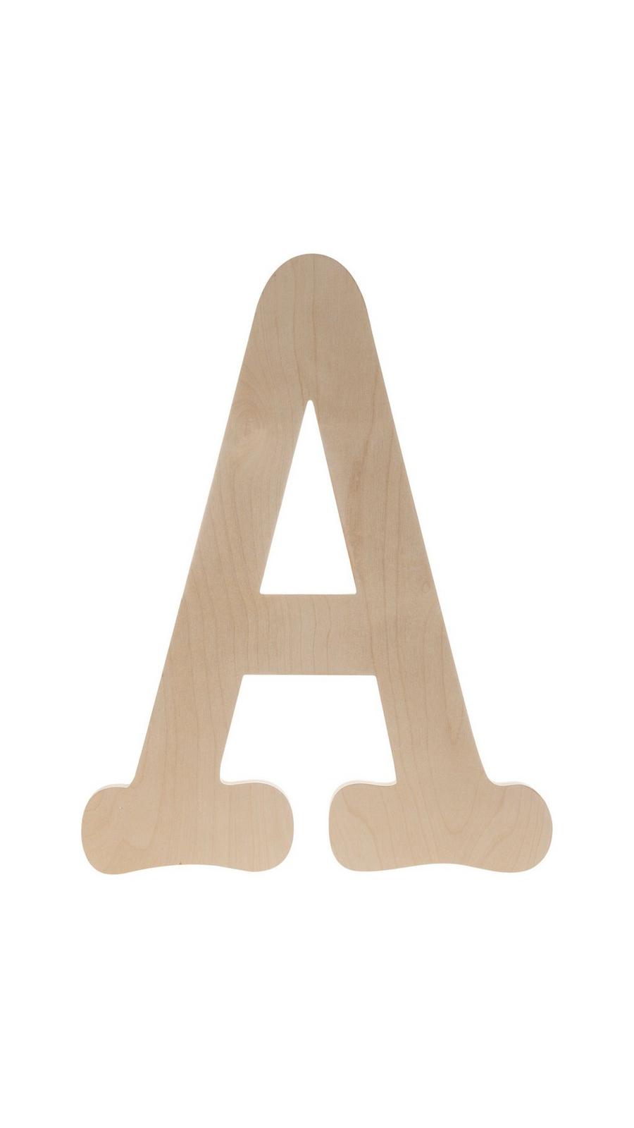 Typewriter Font Letter Wood Wall Decor, image size:900x1600