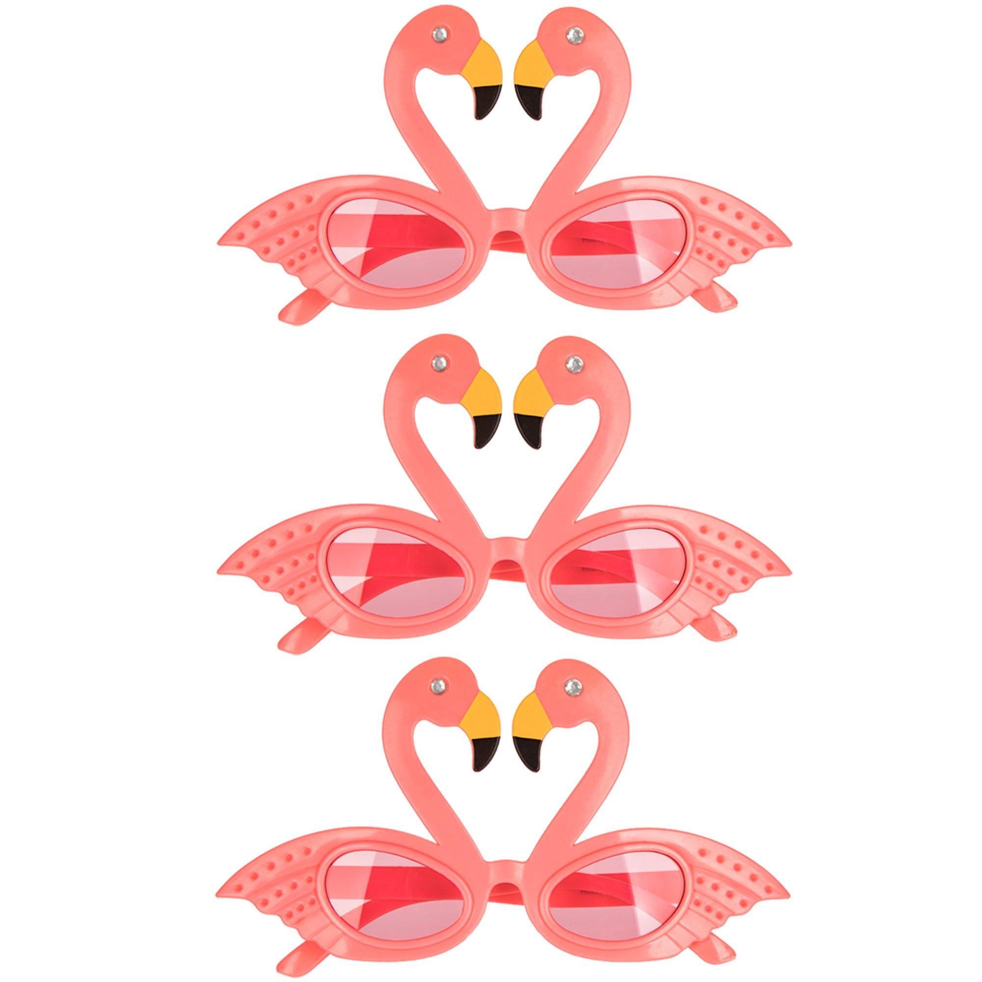 Flamingo Glasses or ID Badge Holder Pin-Flamingo Glasses or