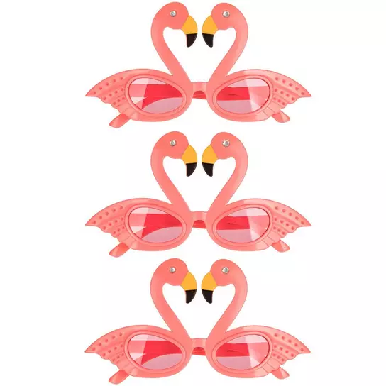 WAWICE Fun Eyeglass Holder Display Stands - Home Office Decorative Glasses  Accessories (Pink Flamingo)