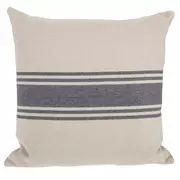 Cream & Gray Striped Pillow