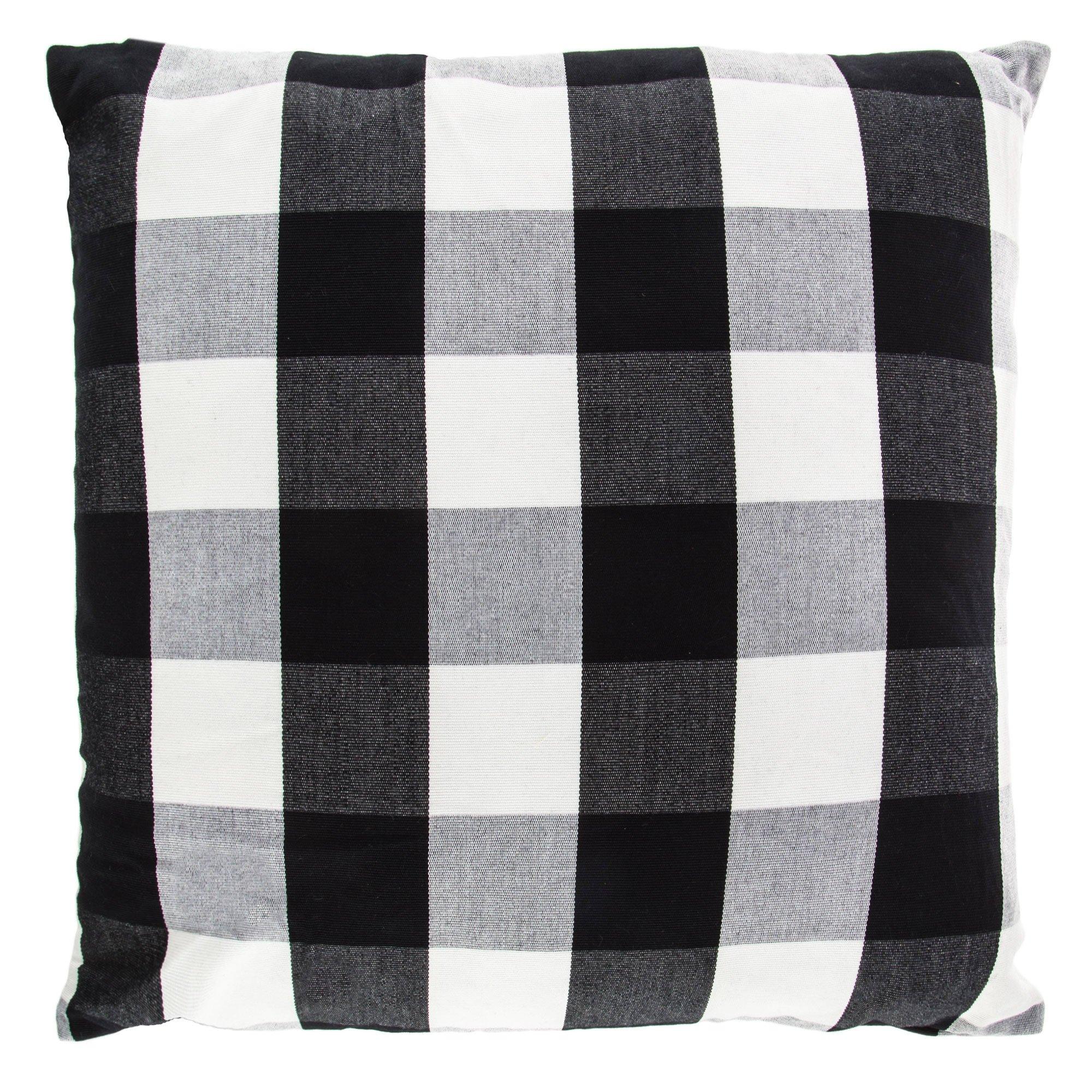 4pcs/set Black Buffalo Plaid Halloween Pillow Case 45 x 45 cm