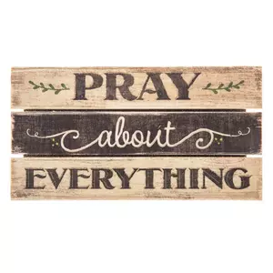 Pray About Everything Wood Pallet Magnet