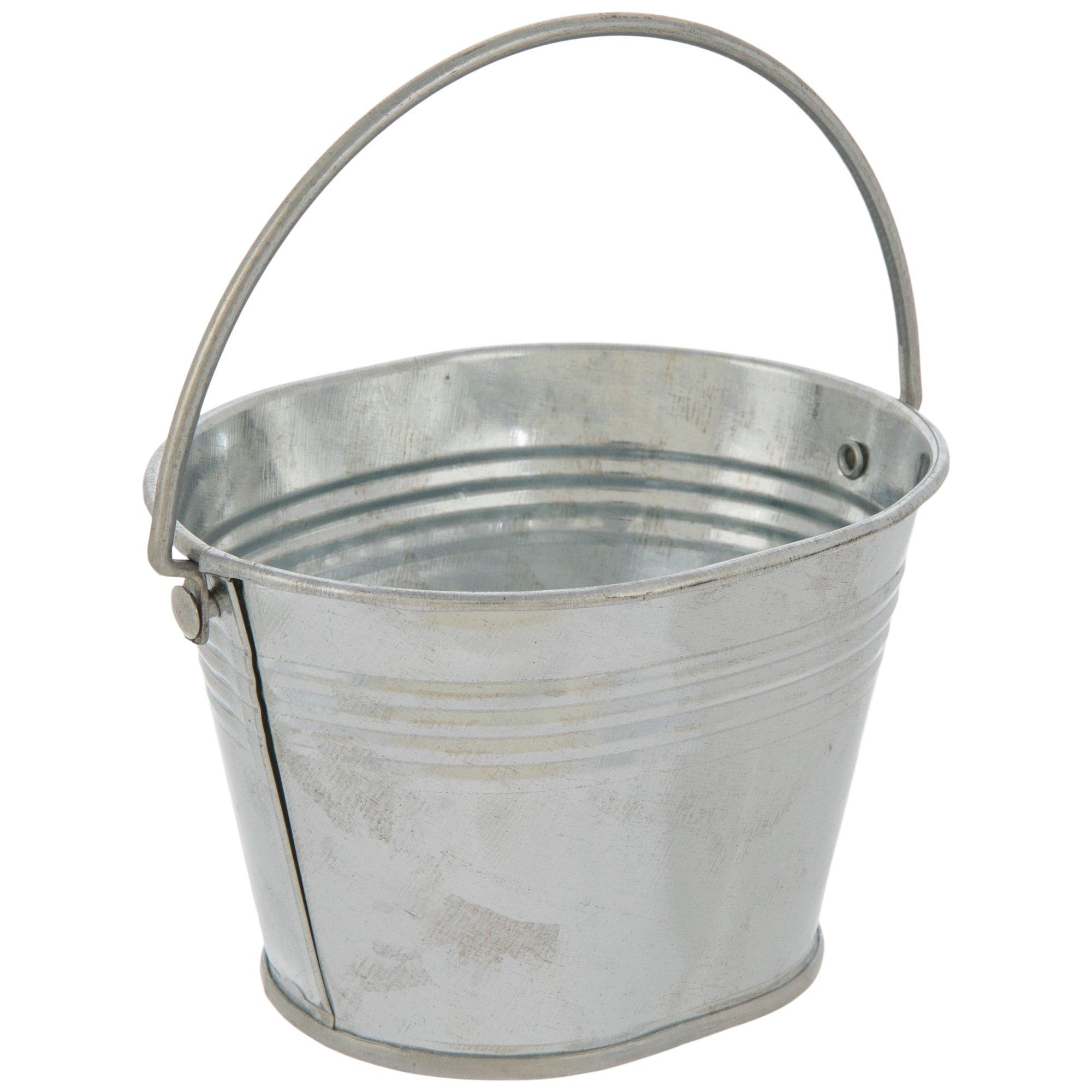 Galvanized Metal Ridged Oval Bucket | Hobby Lobby | 1607498