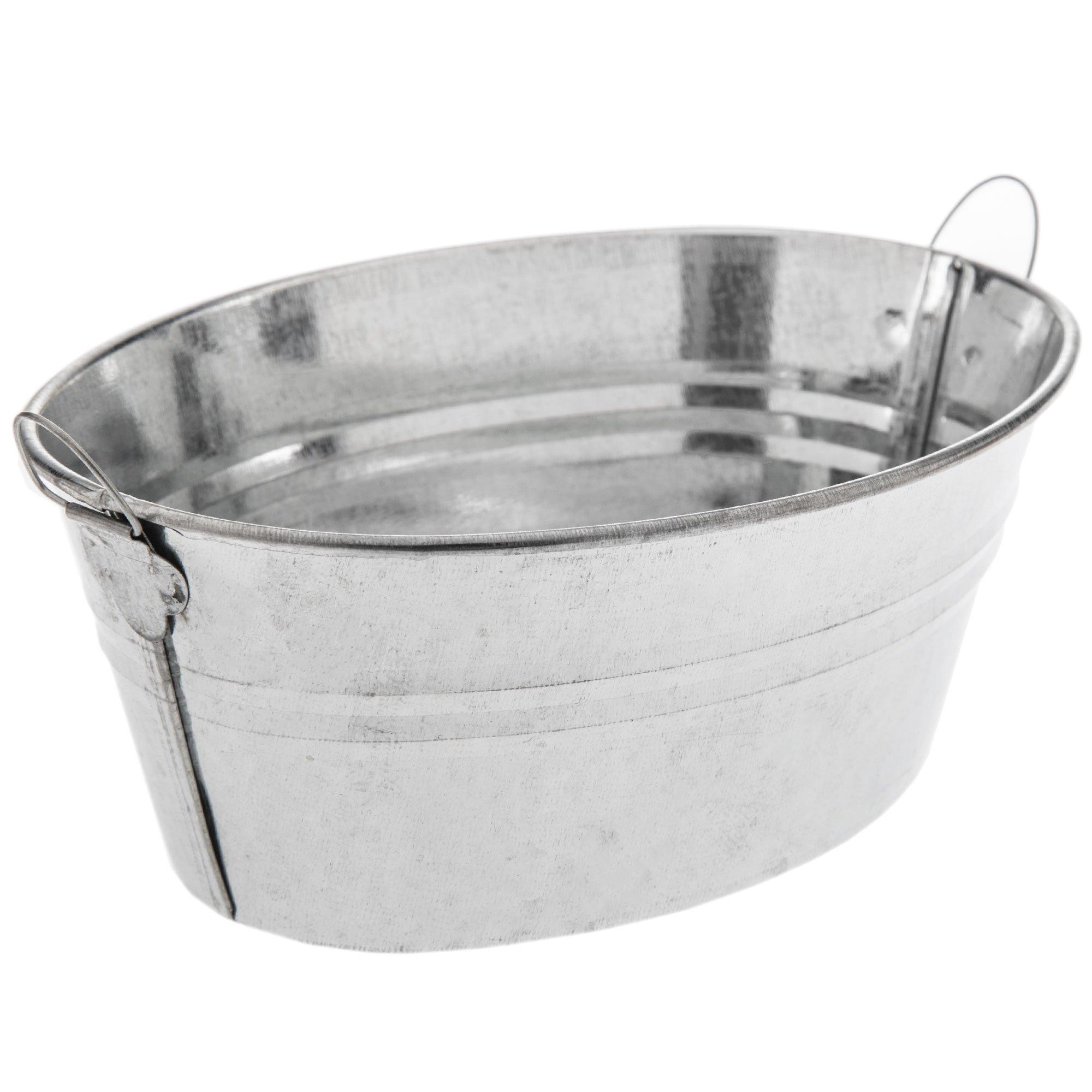 Ridged Oval Galvanized Metal Container Hobby Lobby 1607621
