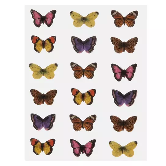 Art Studio Butterfly 3D Stickers